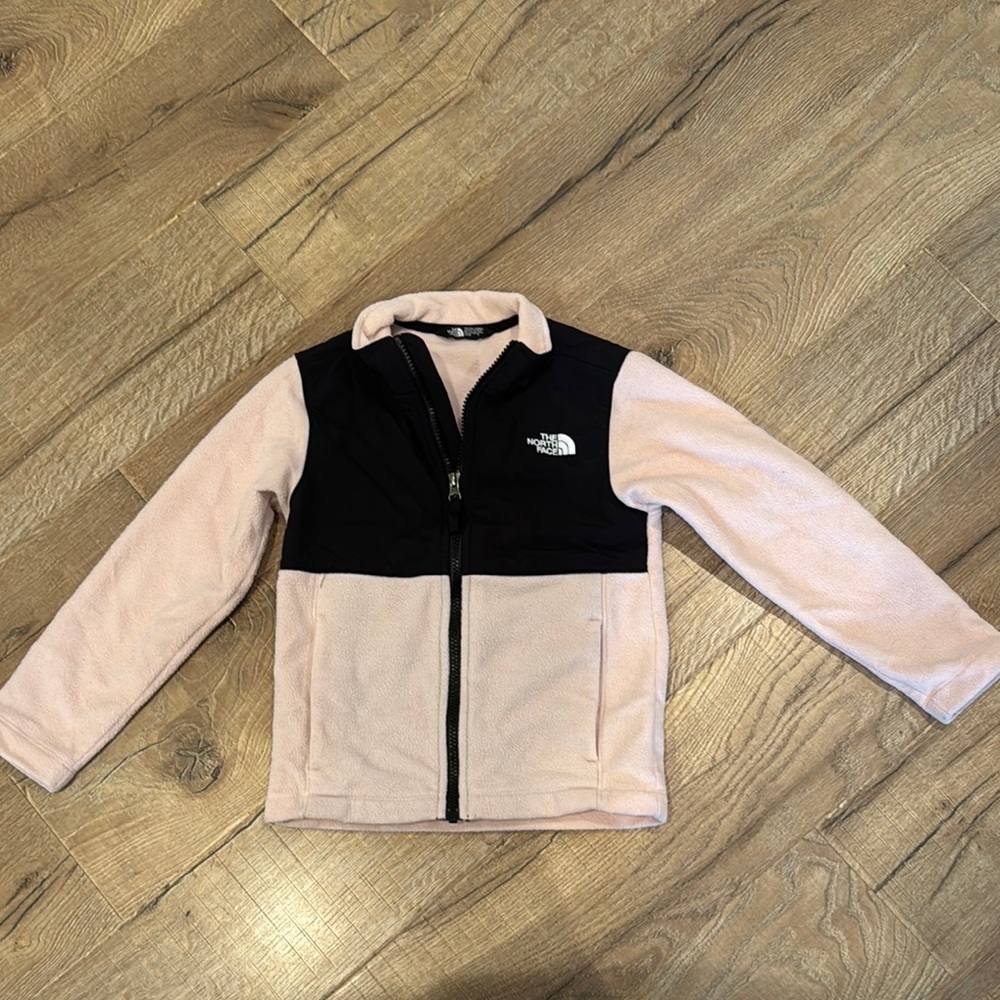 The North Face Pink and Black Fleece Jacket